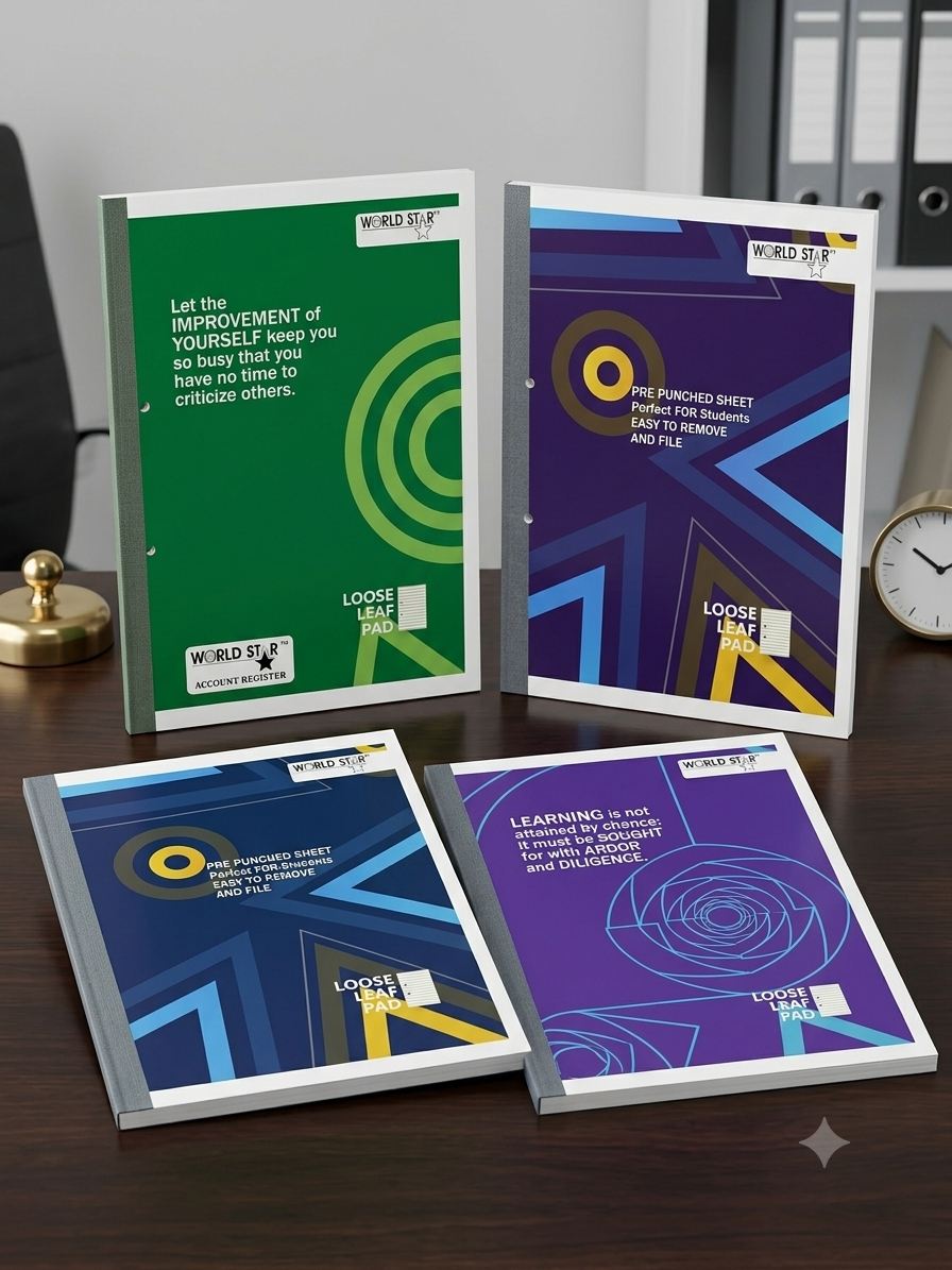 A4 Loose Leaf Pad 160 Pages