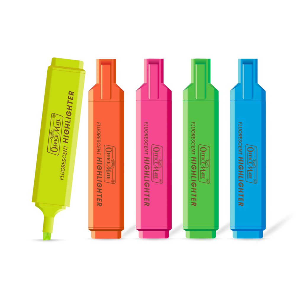 Office Mate Fluorescent – Highlighter (Pack of 6)