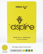 A4 Size 240 Pages Pastella Checks Series Notebook (Pack of 6)