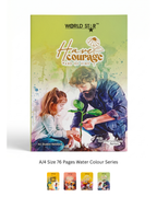 A4 Size 76 Pages Water Colour Series Notebook (Pack of 12)