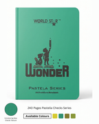 A4 Size 240 Pages Pastella Checks Series Notebook (Pack of 6)
