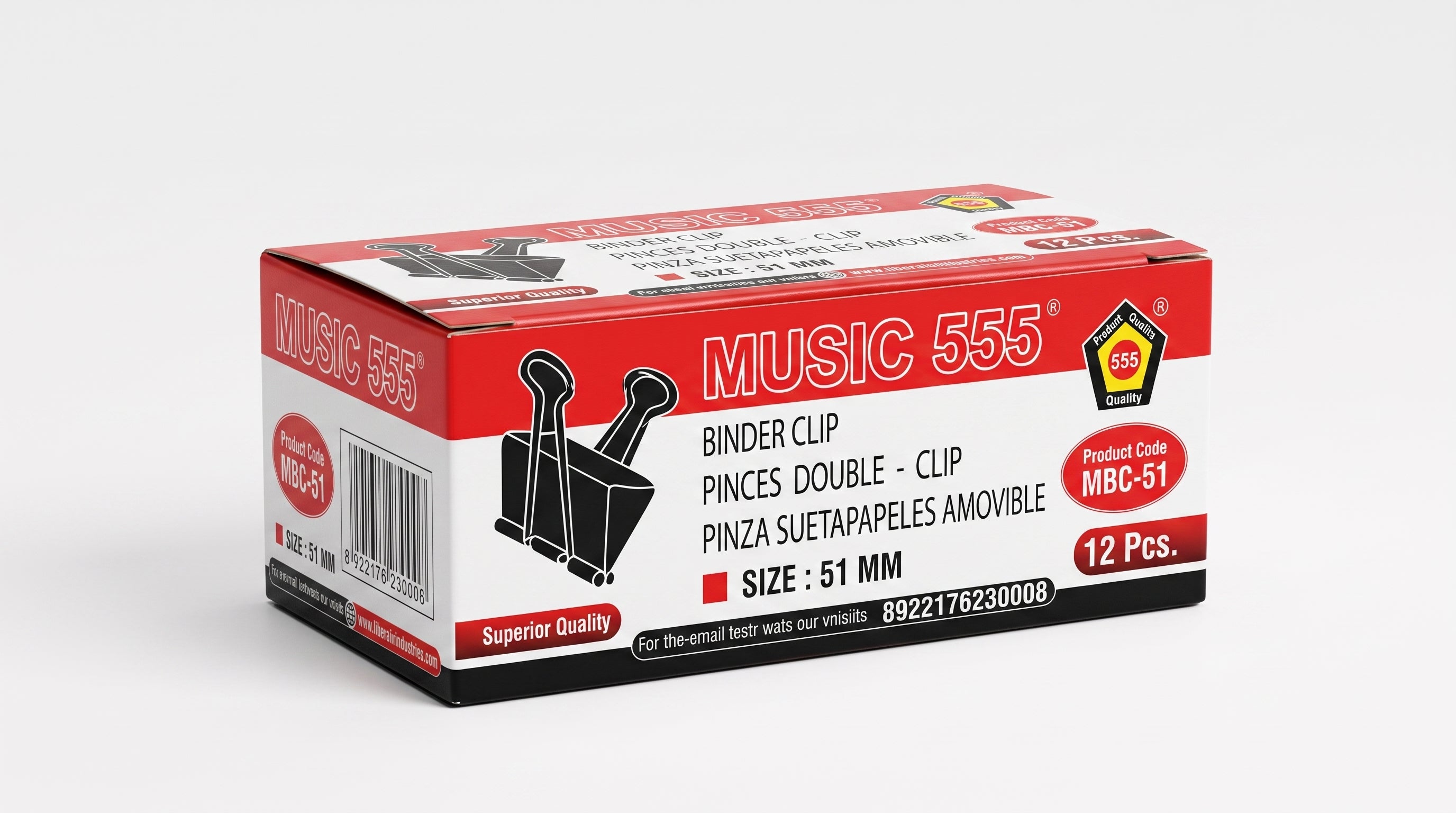 Binder clip Music 555
