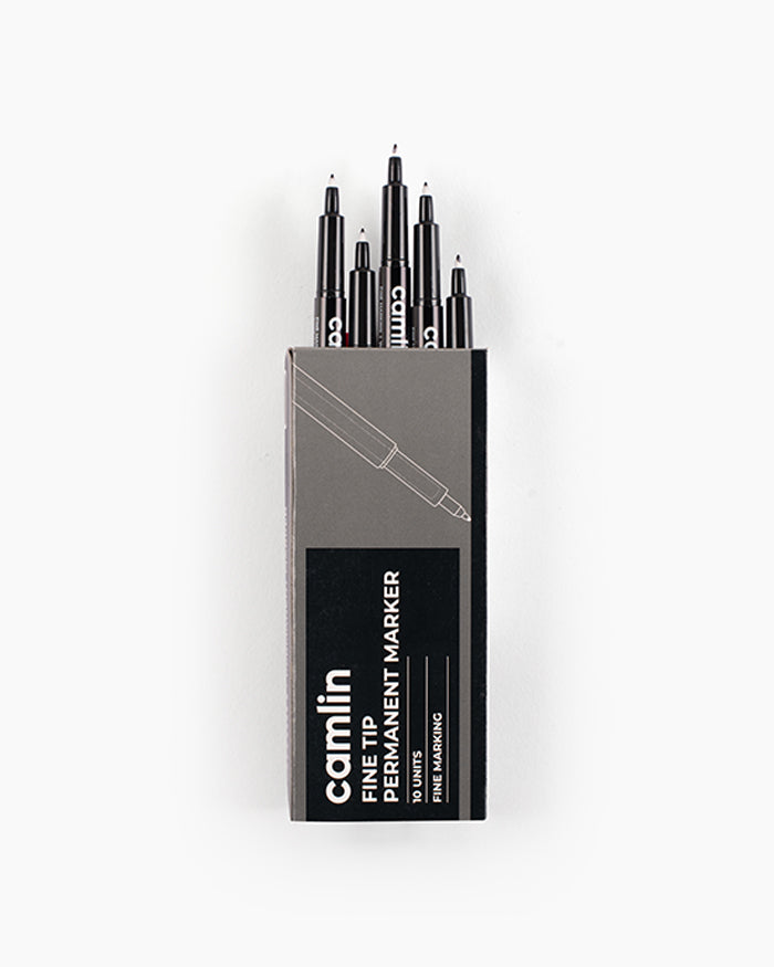 Camlin Fine Tip Permanent Marker – Permanent Marker (Pack of 10)