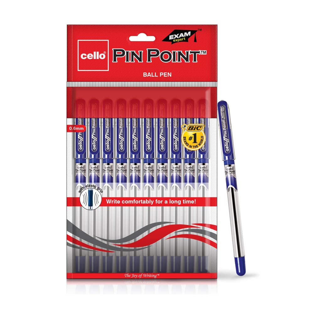 Cello Pin Point – Ball Pen (Pack of 10)