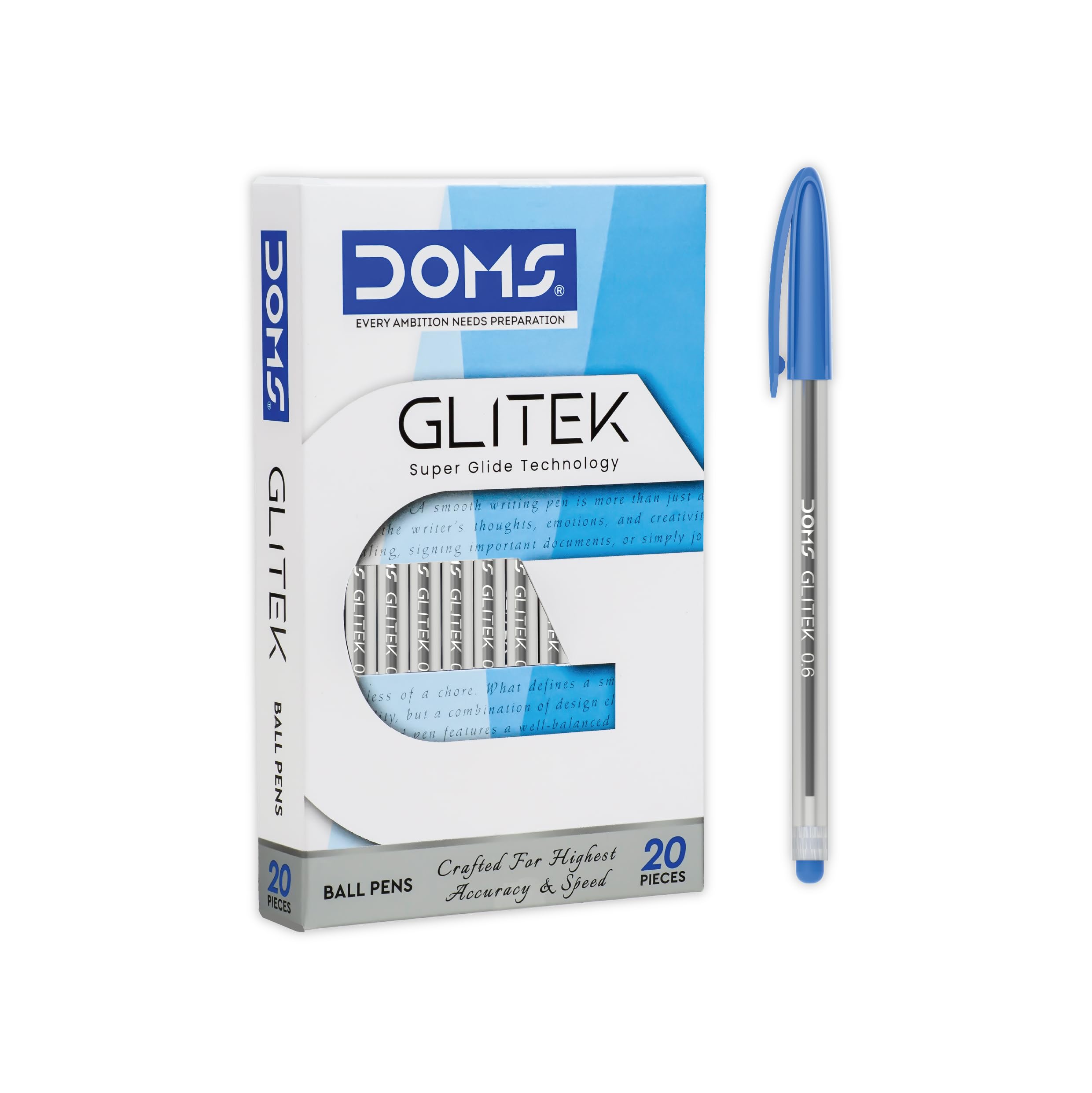 DOMS Glitex Pen (Pack of 20)