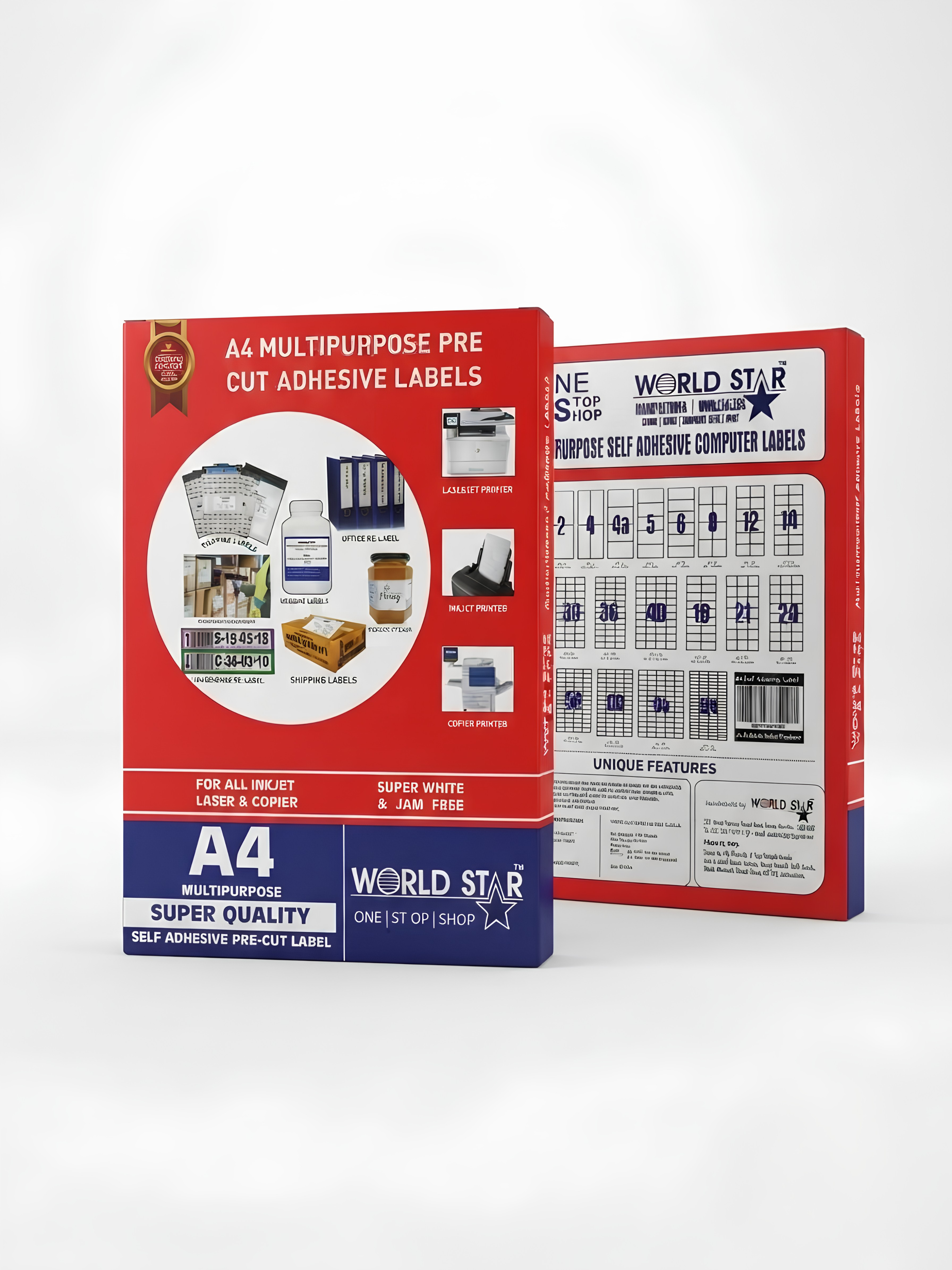 A4 Sticker Paper 1 Up