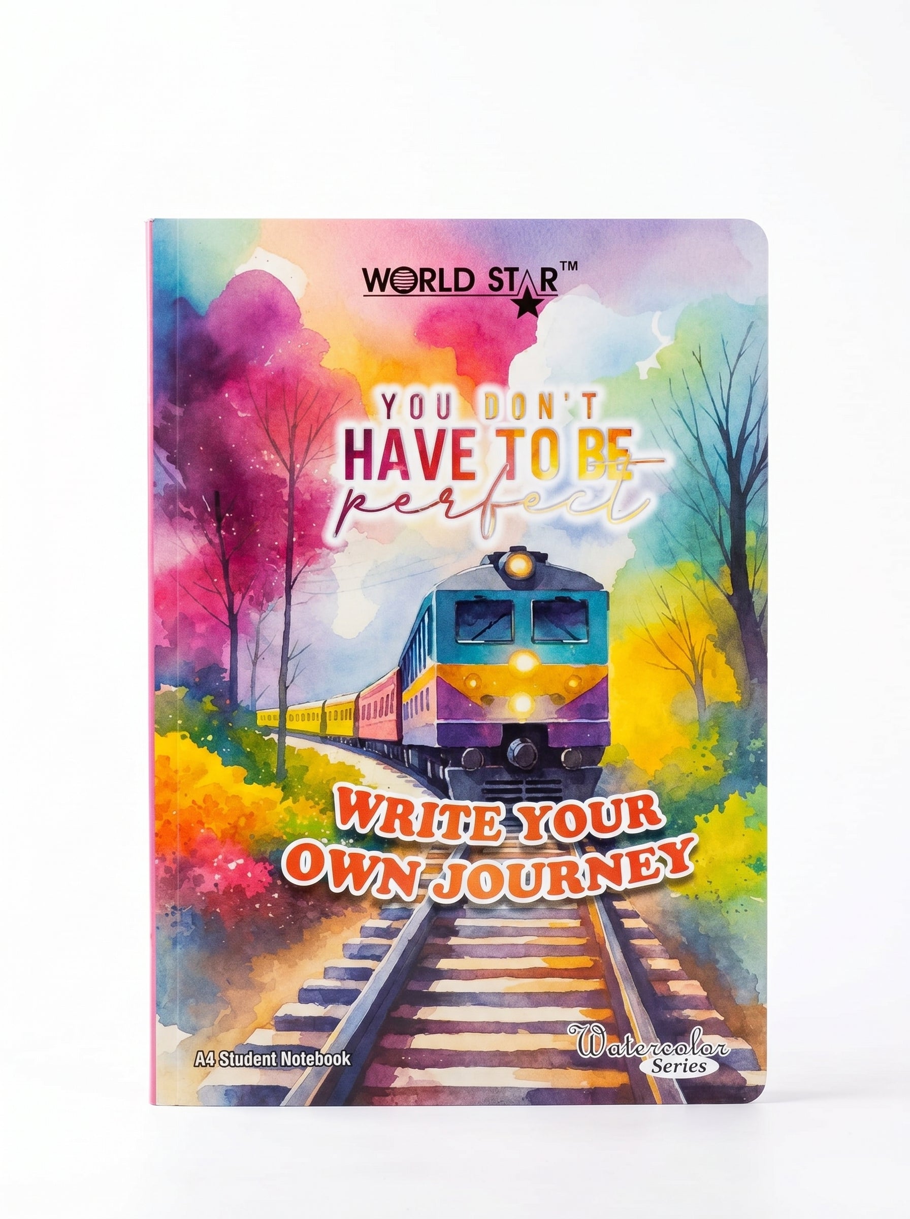 A4 Size 140 Pages Water Colour Series Notebook (Pack of 6)