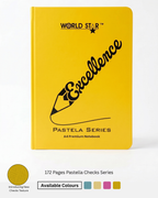 A4 Size 172 Pages Pastella Checks Series Notebook (Pack of 6)