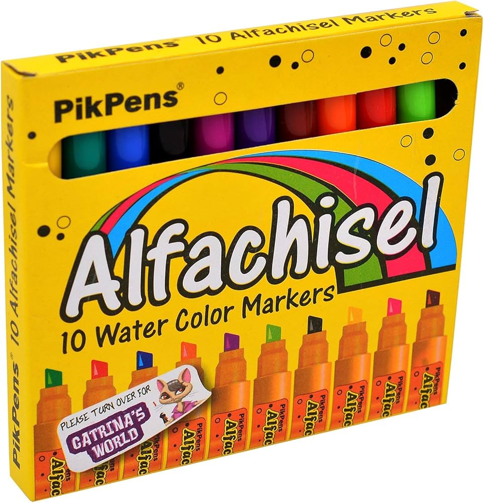 Colourpik Alfachisel – Water Colour Markers (Pack of 10)