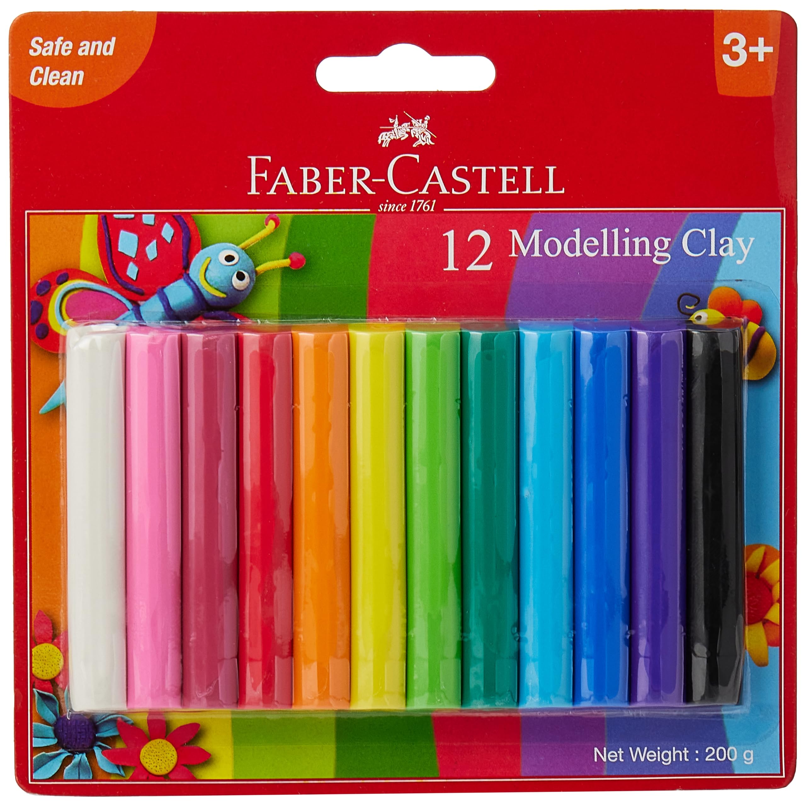 Faber-Castell Modelling Clay 12 Shades