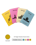 A4 Size 172 Pages Pastella Checks Series Notebook (Pack of 6)