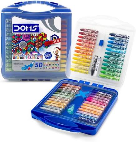 DOMS Hex Oil Pastels 50 Shades