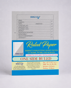 Single side rulled Assignment Sheets (Pack of 50sheets)