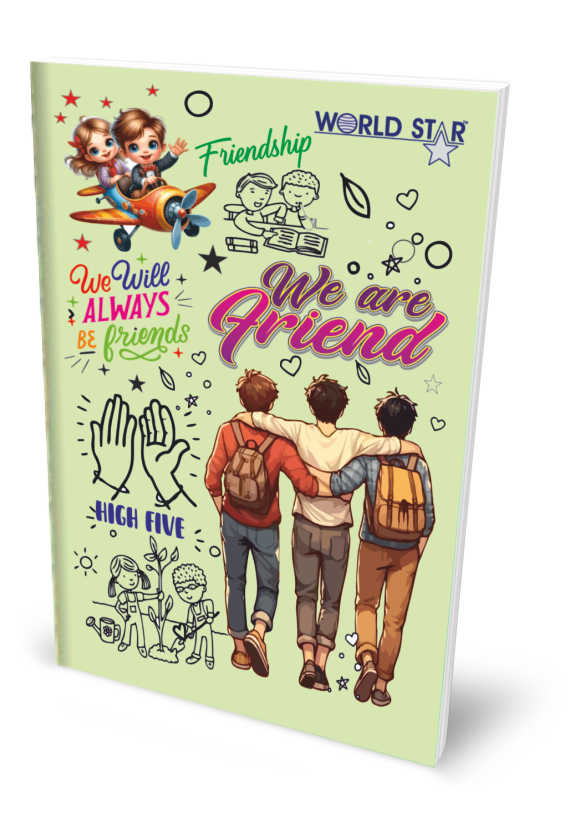 A4 172 Pages Doodle Series Notebook (Pack of 6)
