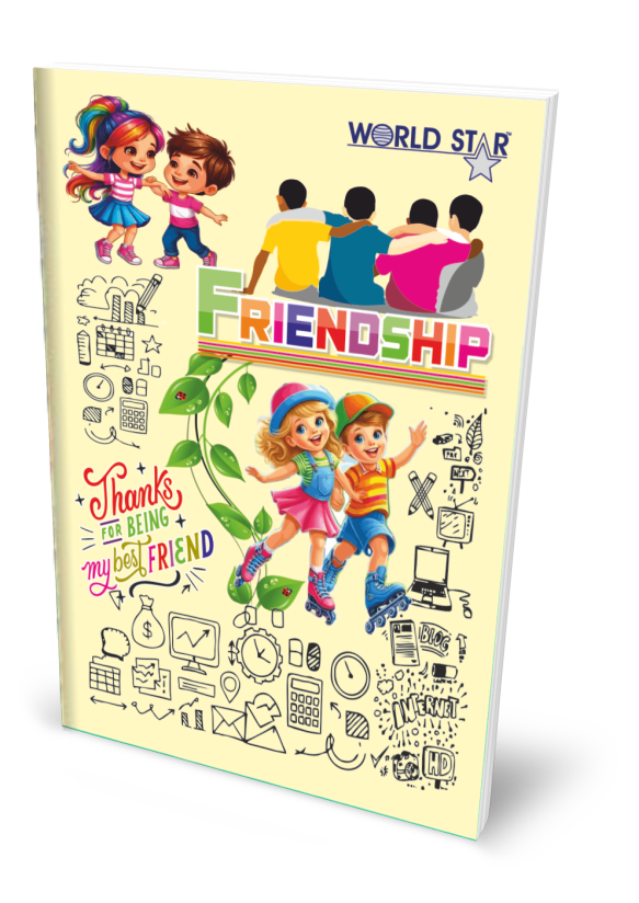 A4 172 Pages Doodle Series Notebook (Pack of 6)