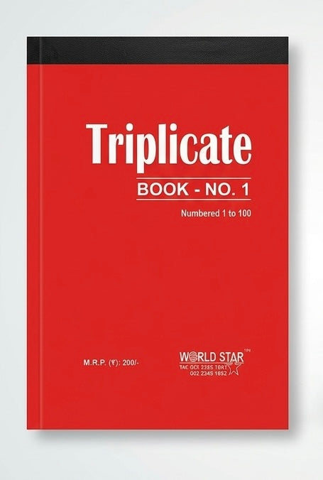 Worldstar Triplicate Book No 1