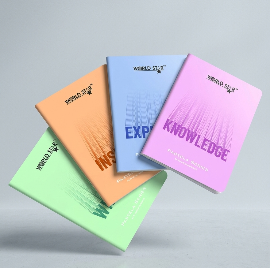 A4 172 Pages Inspire Series Notebook (Pack of 6)