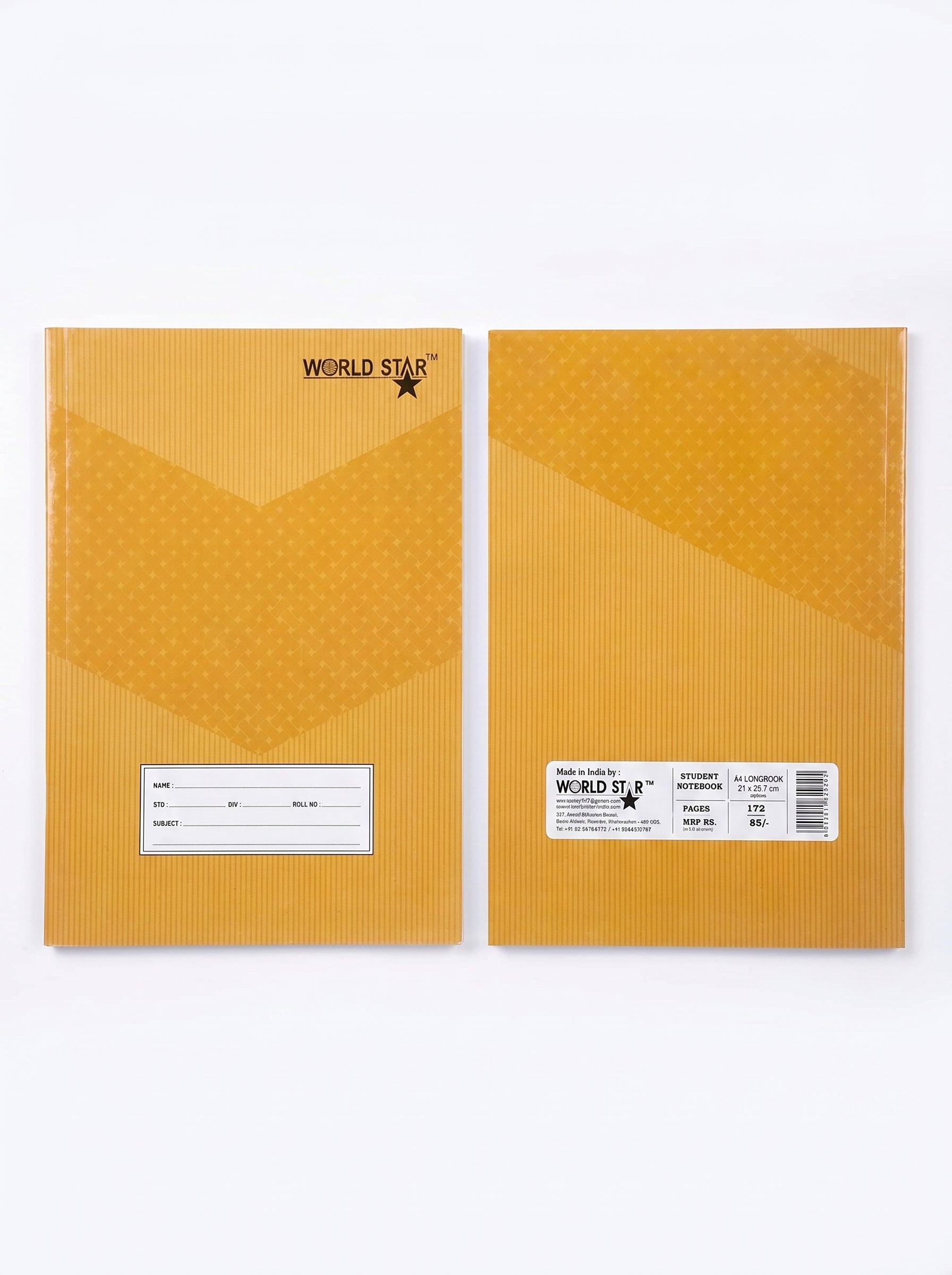A4 Notebook 76 Pages Brown Picture Series