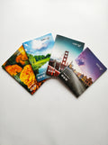 A4 Plastic Scenery Notebook 172 Pages Pack of 6