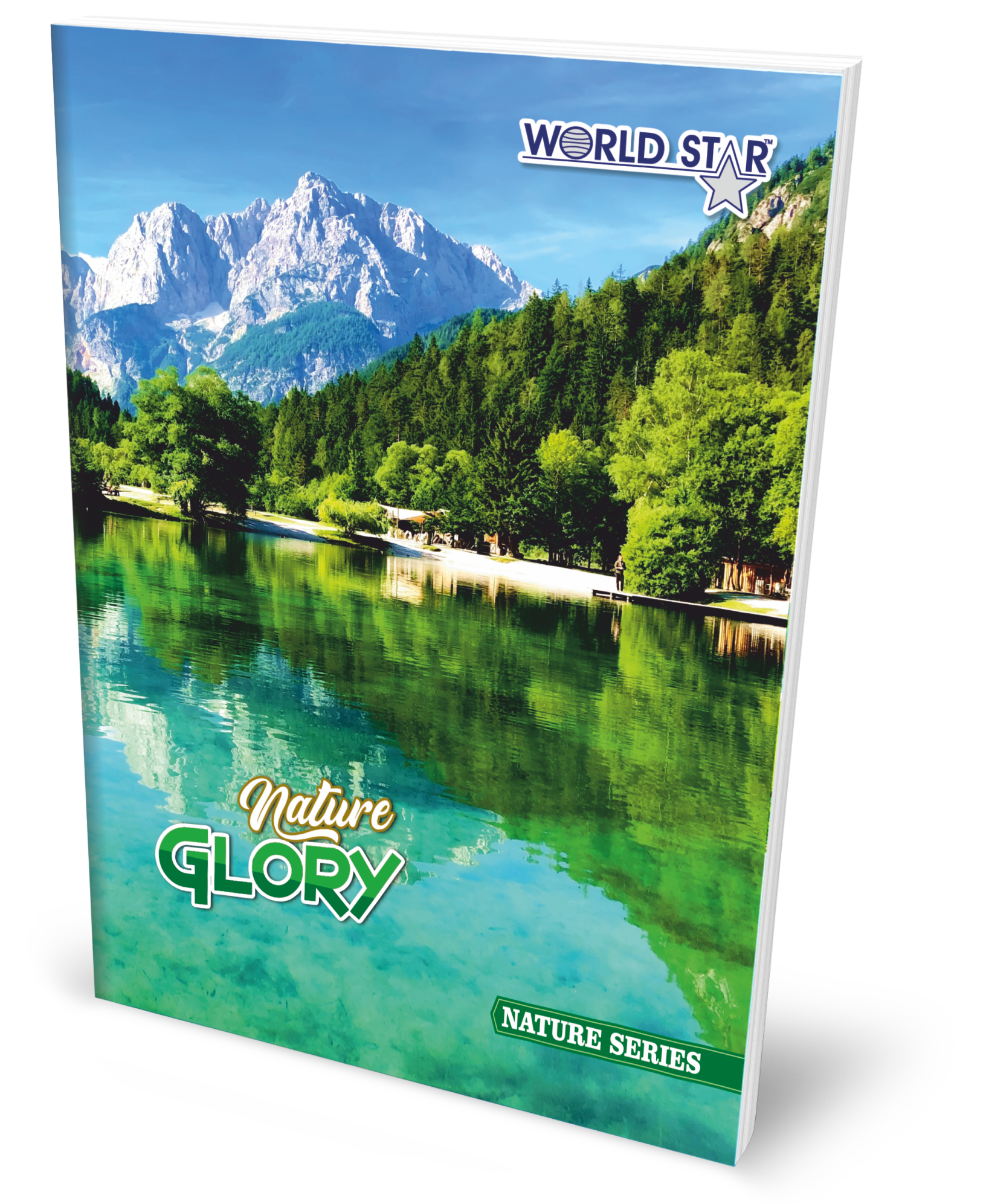 A4 Plastic Nature Series Notebook 172 Pages (Pack of 6)
