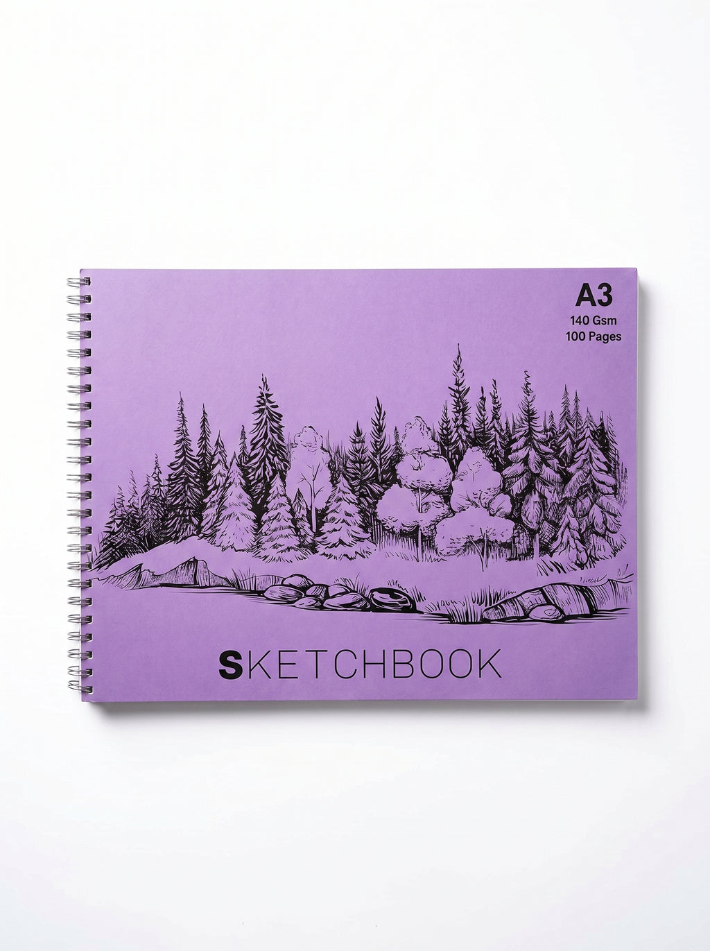 A3 Wiro Sketch Drawing Book 100 Pages