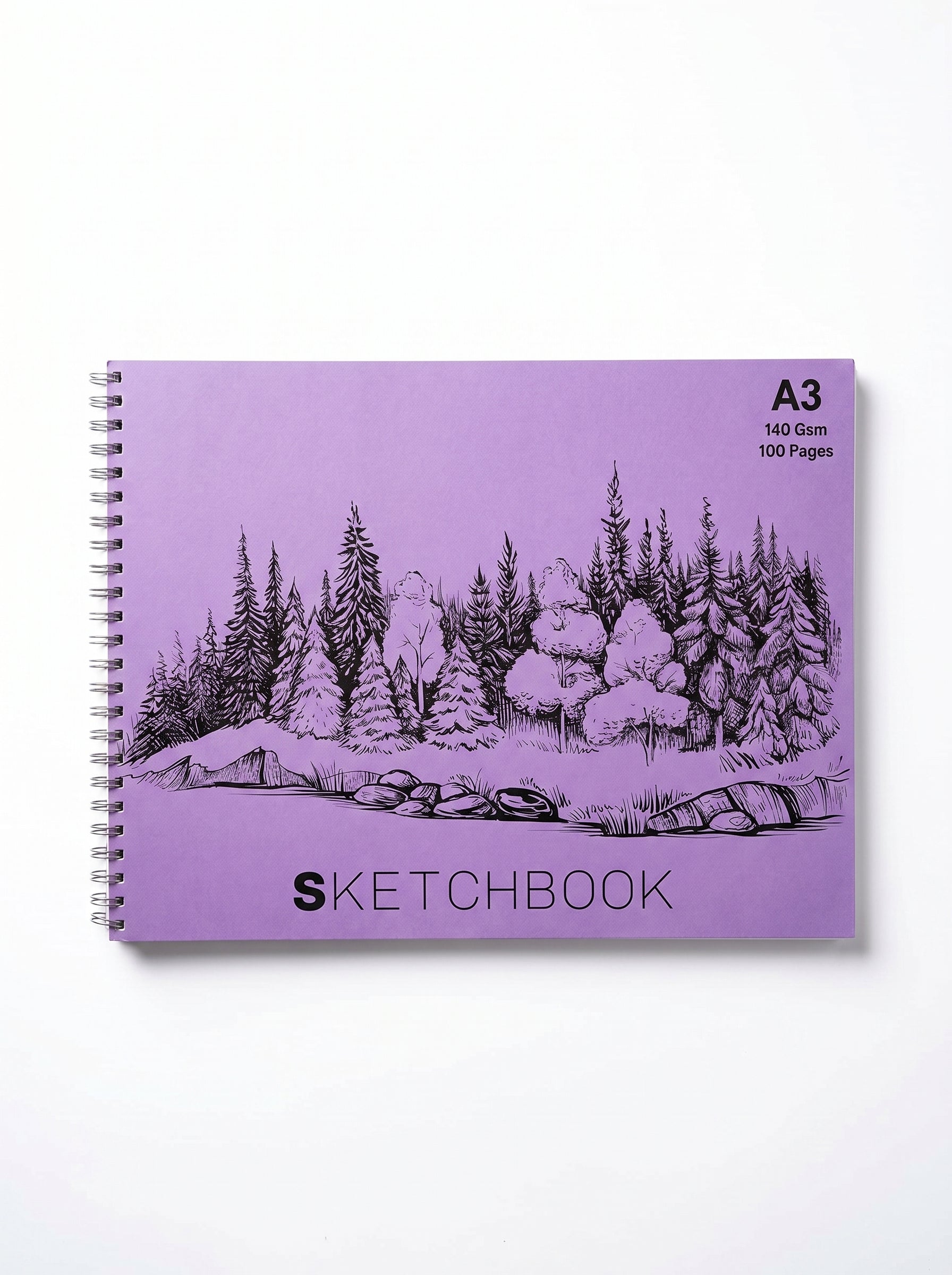 A3 Wiro Sketch Drawing Book 100 Pages