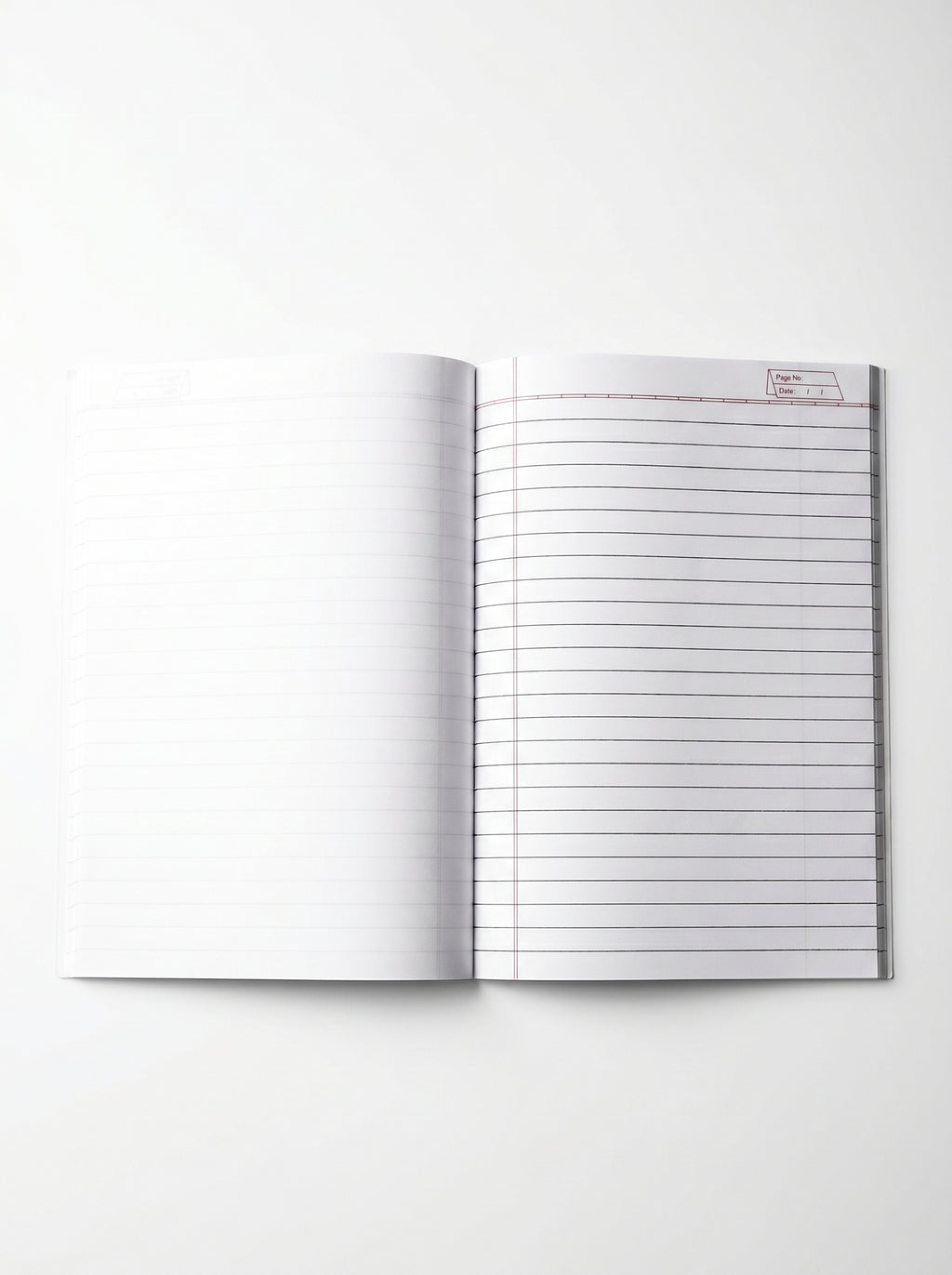 A5 Brown Notebook 172 Pages One Side Ruled One Side Plain