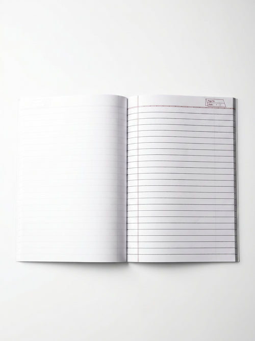 A5 Brown Notebook 172 Pages One Side Ruled One Side Plain (Pack of 6)