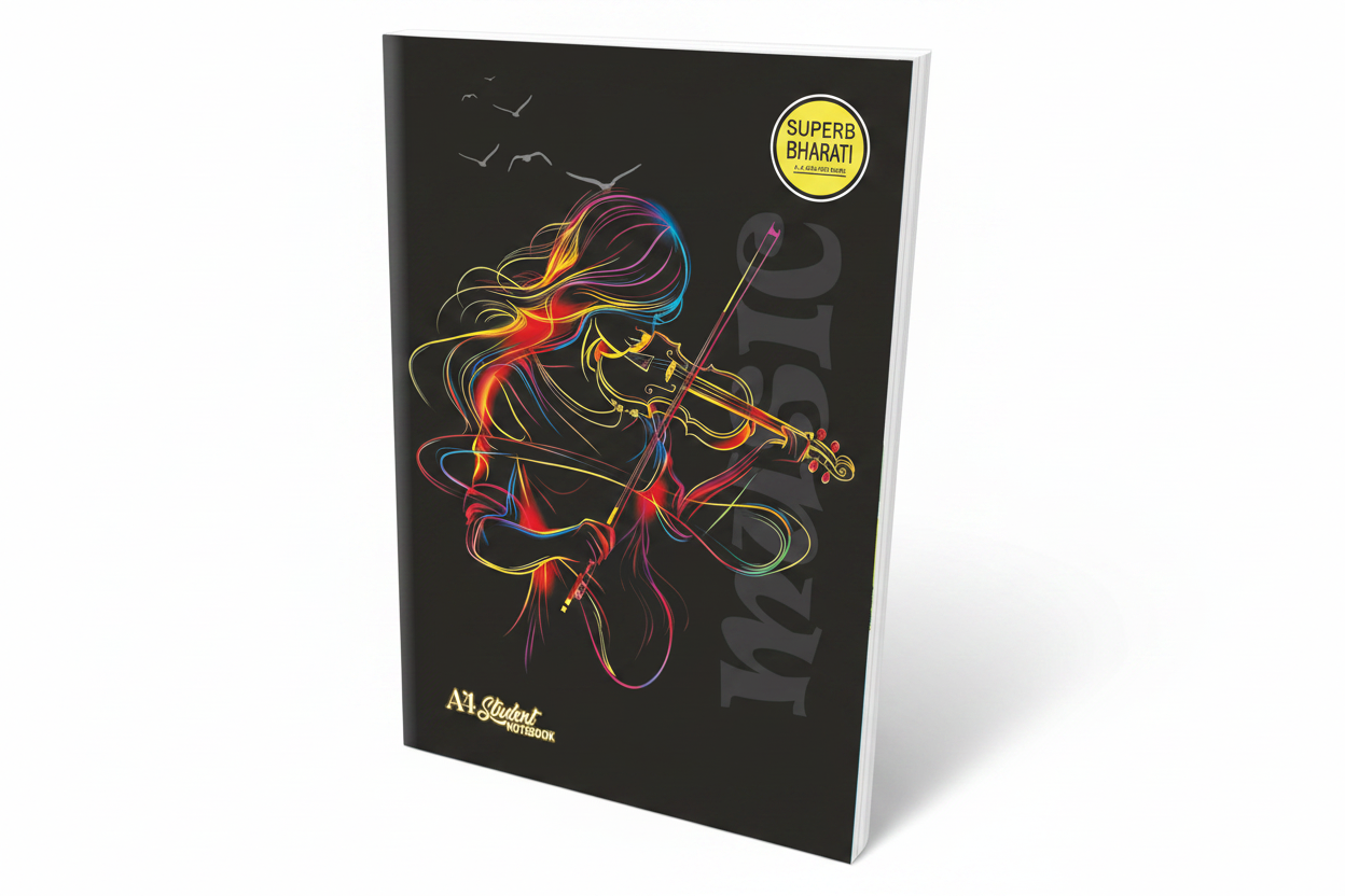 A4 Super Bharti Notebook 200 Pages (Pack of 6)