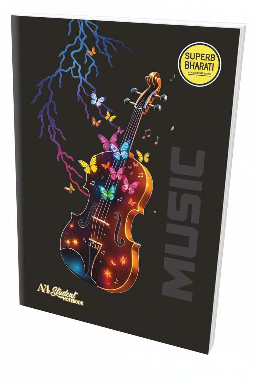 A4 Super Bharti Notebook 200 Pages (Pack of 6)
