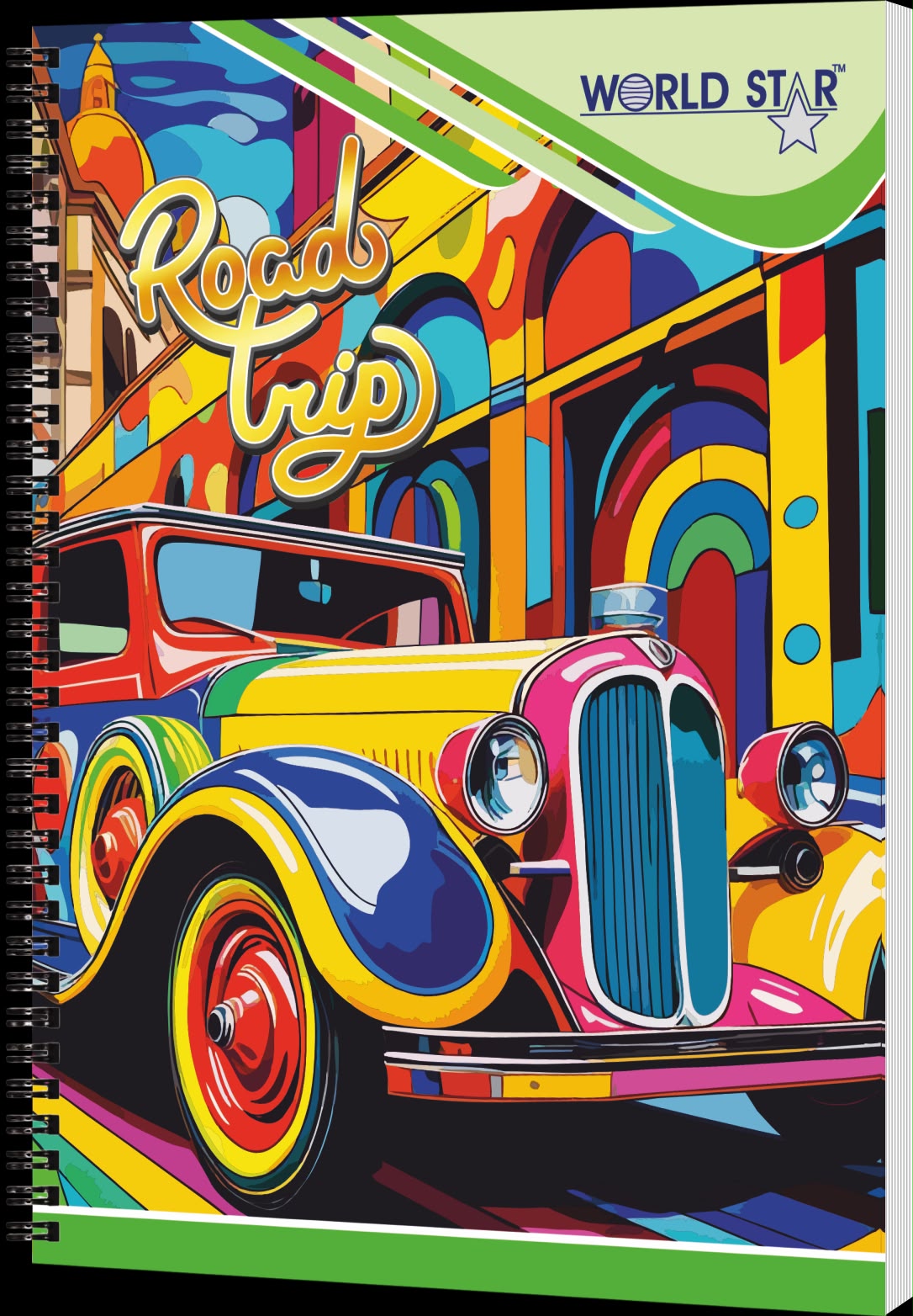 A4 200 Pages Spiral Notebook