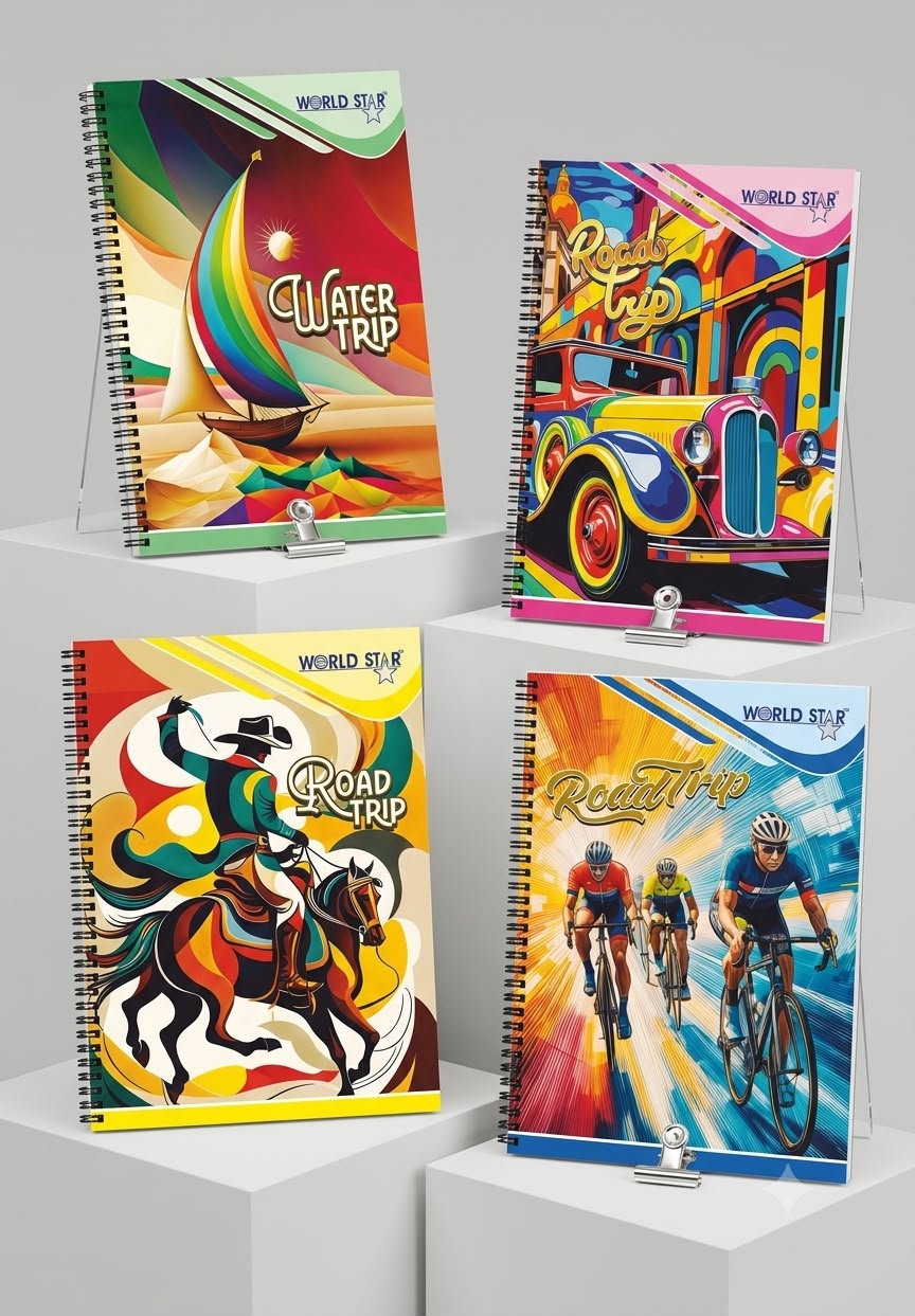 A4 200 Pages Spiral Notebook