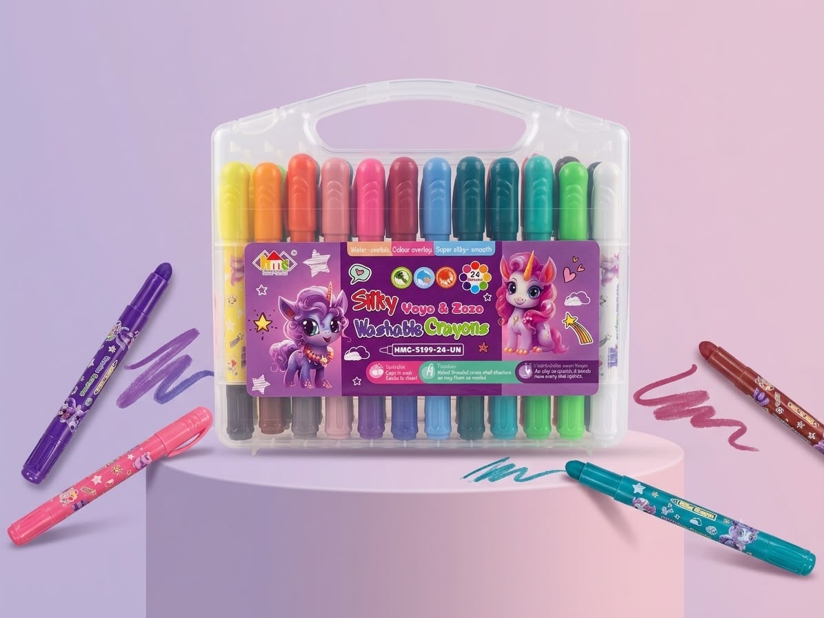 HiMic Silky washable crayons 24 shades