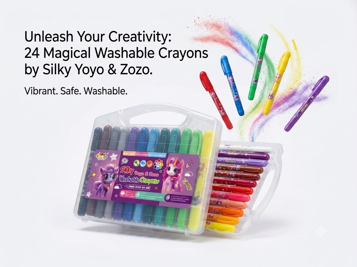 HiMic Silky washable crayons 24 shades