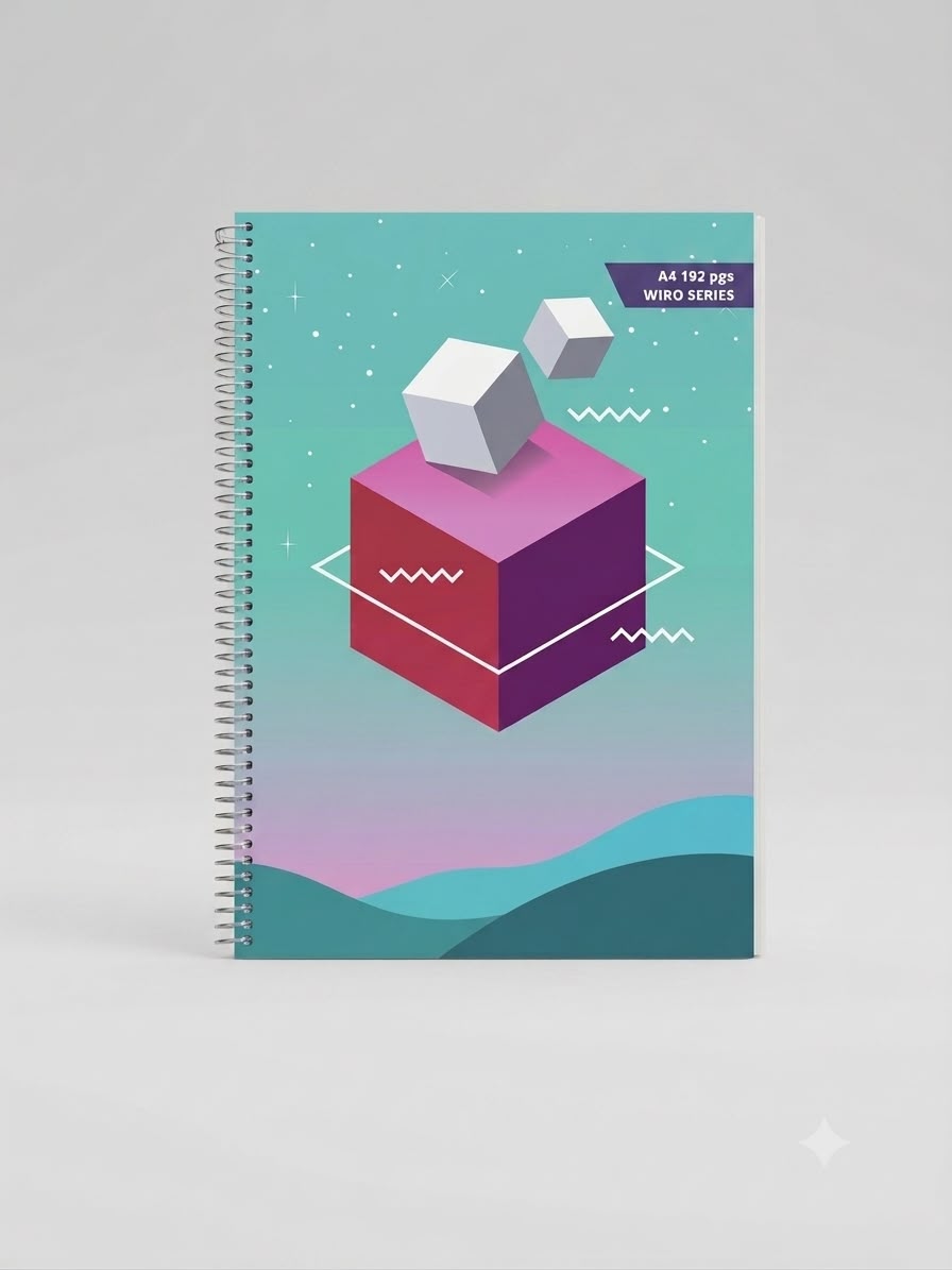 A4 One Subject Wiro Notebook 192 Pages 70gsm
