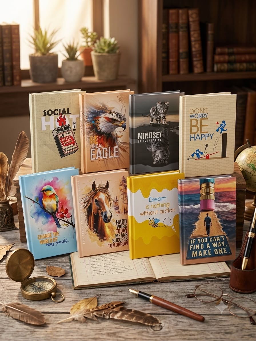 A6 Case Bound Notebook 160 Pages 109x153mm