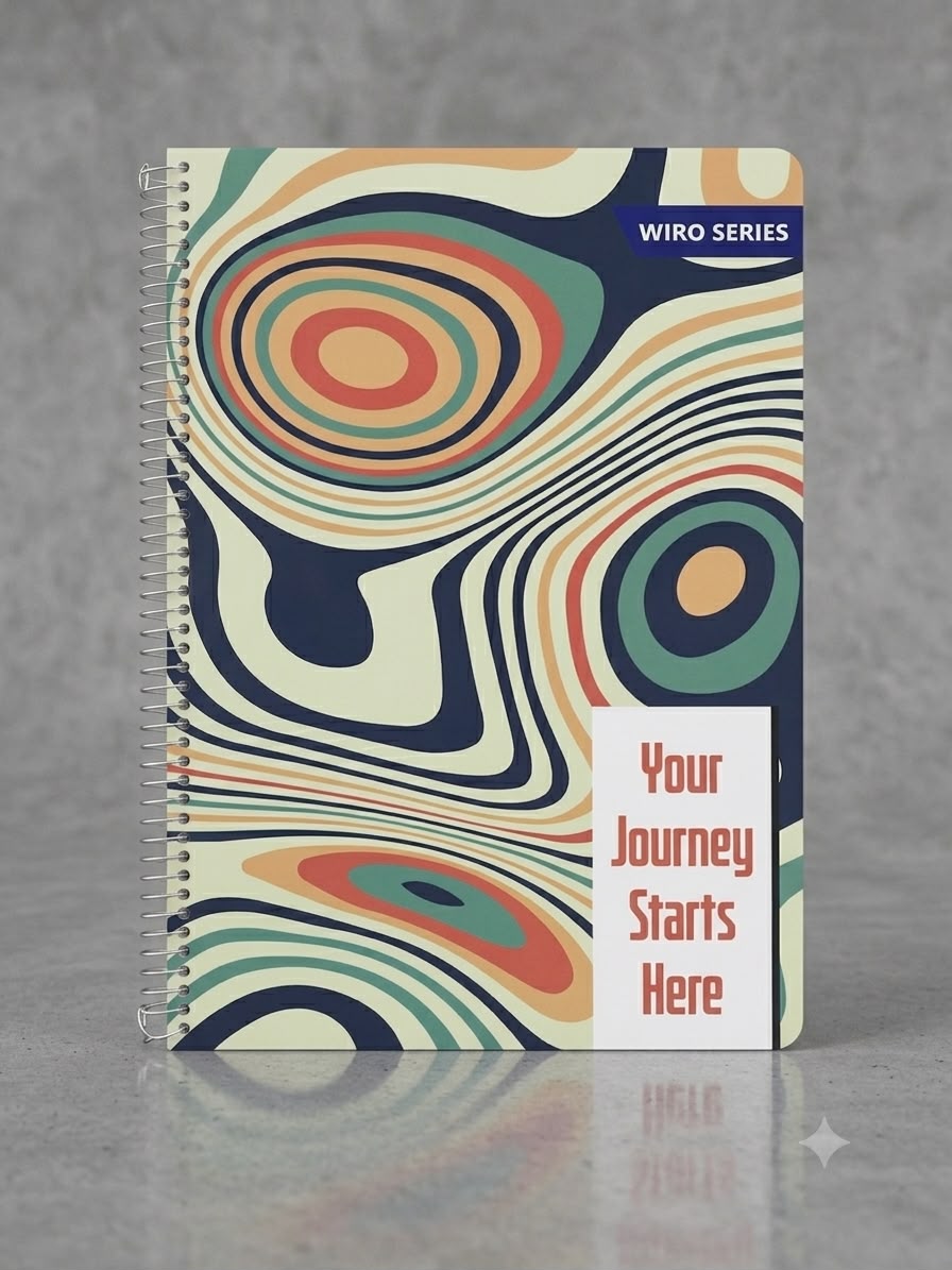 A4 6 Subject Wiro Notebook 288 Pages (Ruled) 70gsm