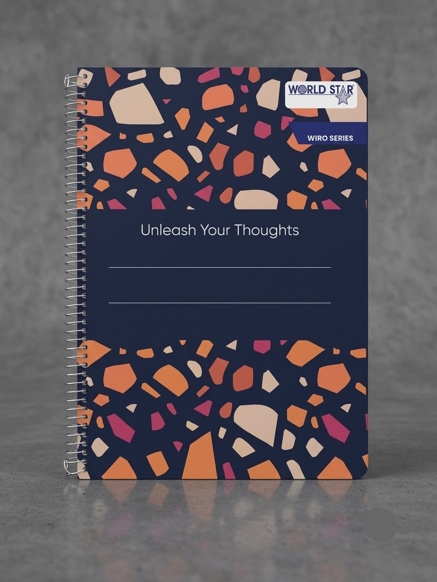 A4 6 Subject Wiro Notebook 288 Pages 70 GSM (Plain)