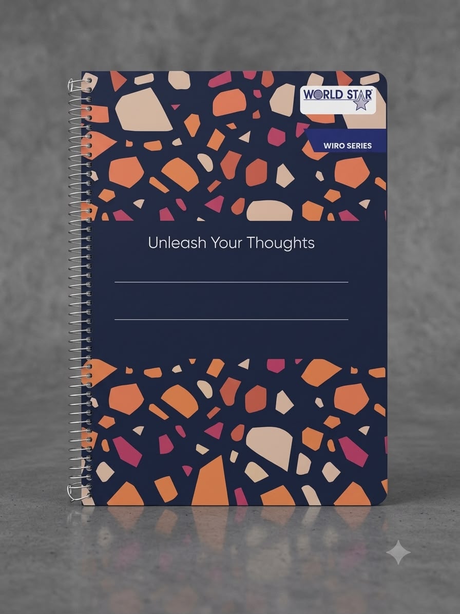 A4 6 Subject Wiro Notebook 288 Pages (Ruled) 70gsm