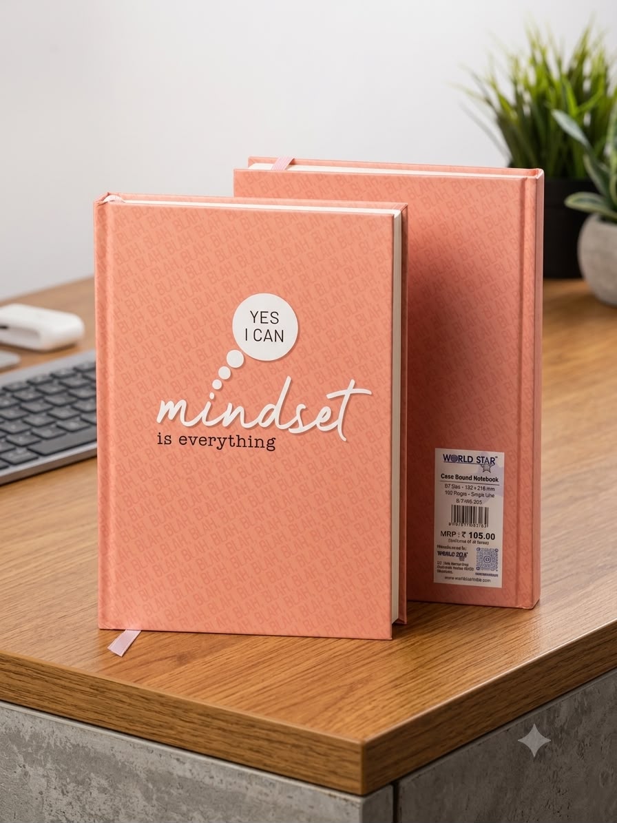 B7 Case Bound Notebook 192 Pages 153x216mm