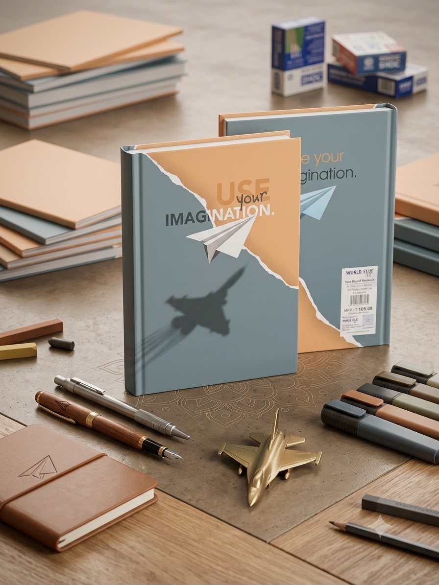 B7 Case Bound Notebook 192 Pages 153x216mm