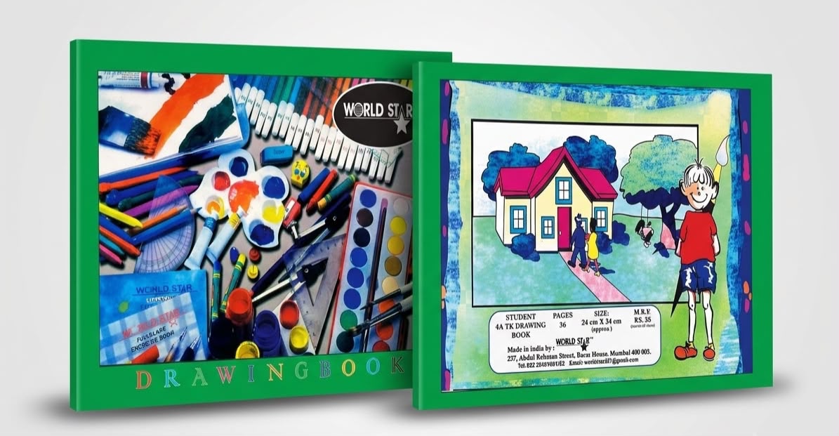 4A Drawing Book 36 Pages Green