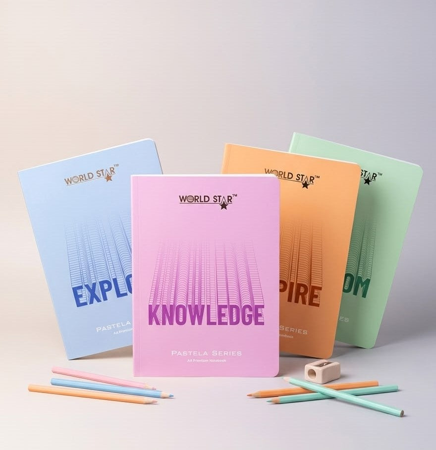 A4 172 Pages Inspire Series Notebook (Pack of 6)