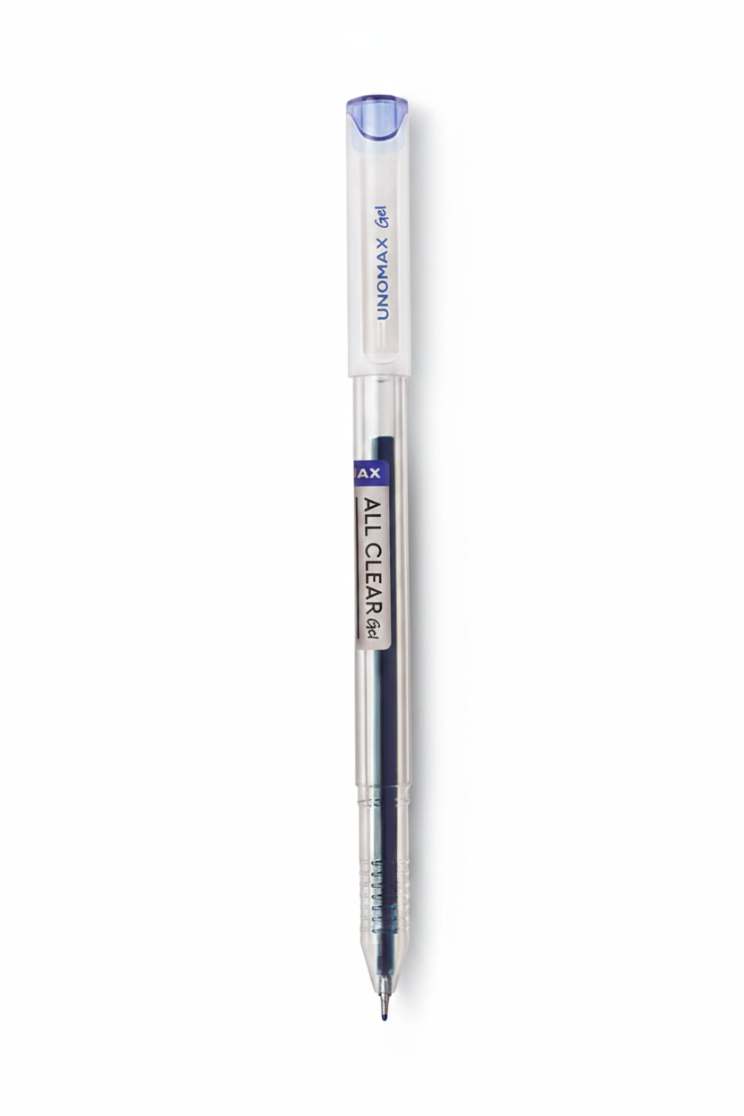 Unomax Clear Gel Pen (Pack of 10)