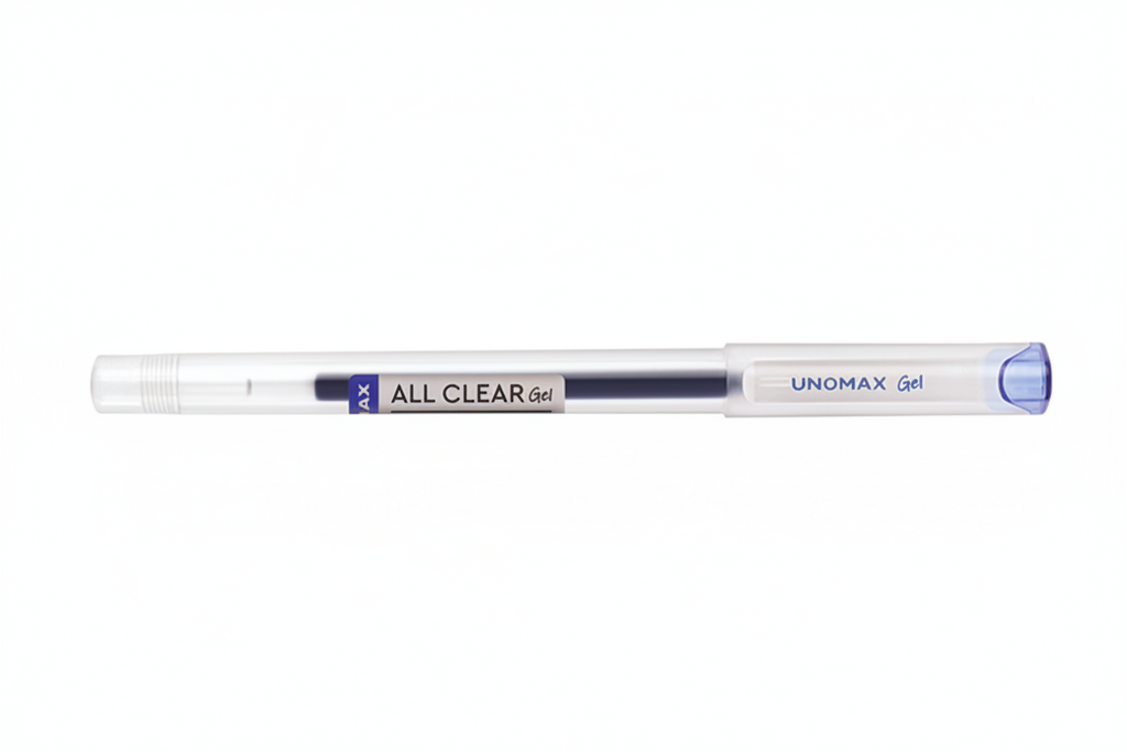 Unomax Clear Gel Pen (Pack of 10)