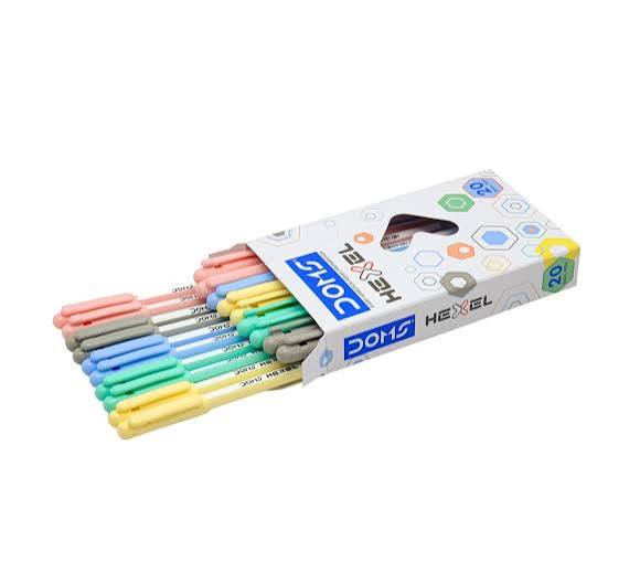 Doms Hexel Ballpoint Pen (Pack of 20)