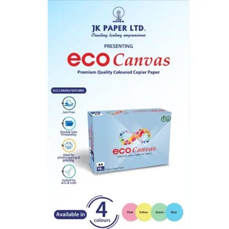 A4 Eco Canvas Colored Copier Paper 75 GSM