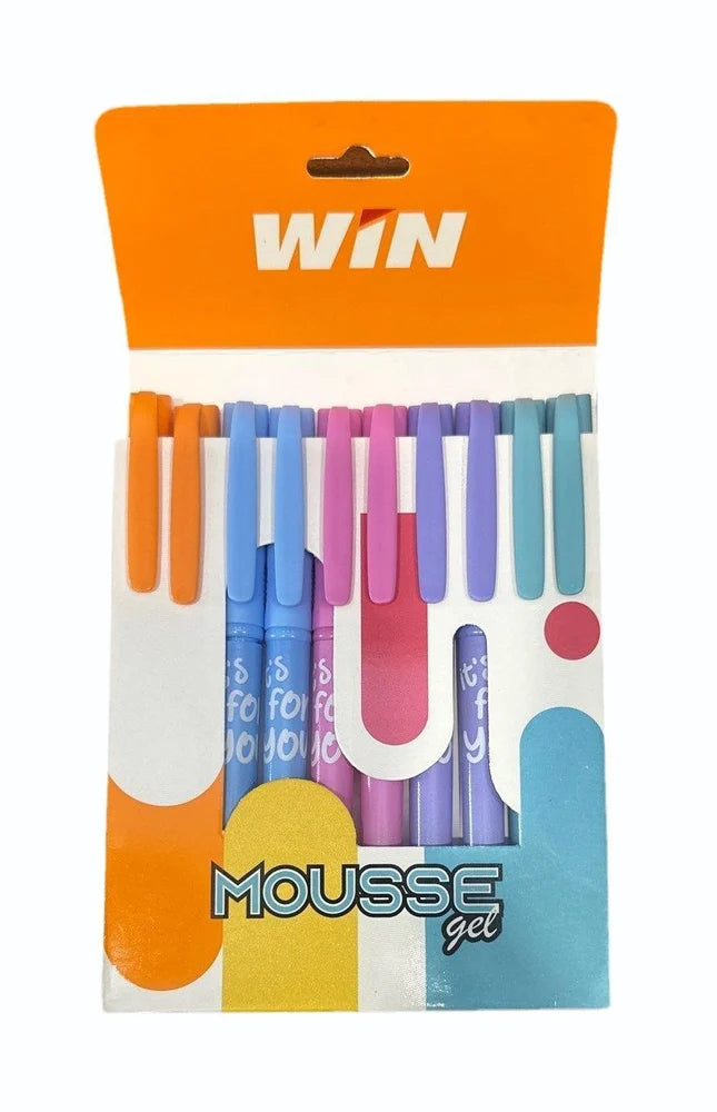 Win Mousse Gel Pen (Pack of 10)