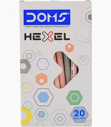 Doms Hexel Ballpoint Pen (Pack of 20)